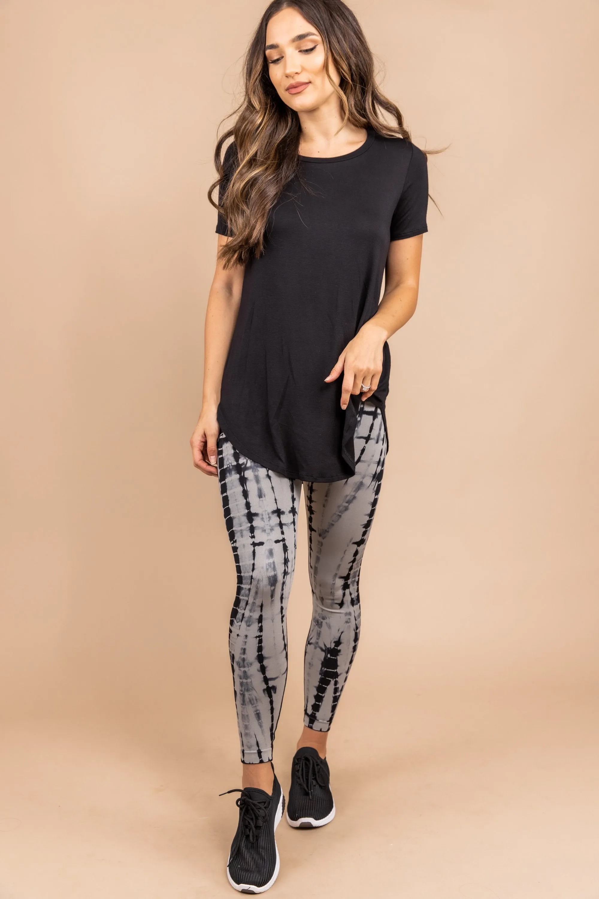 Can't Hide Black Tie Dye Leggings
