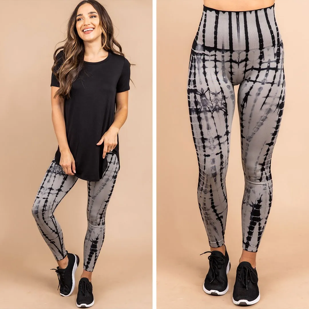 Can't Hide Black Tie Dye Leggings