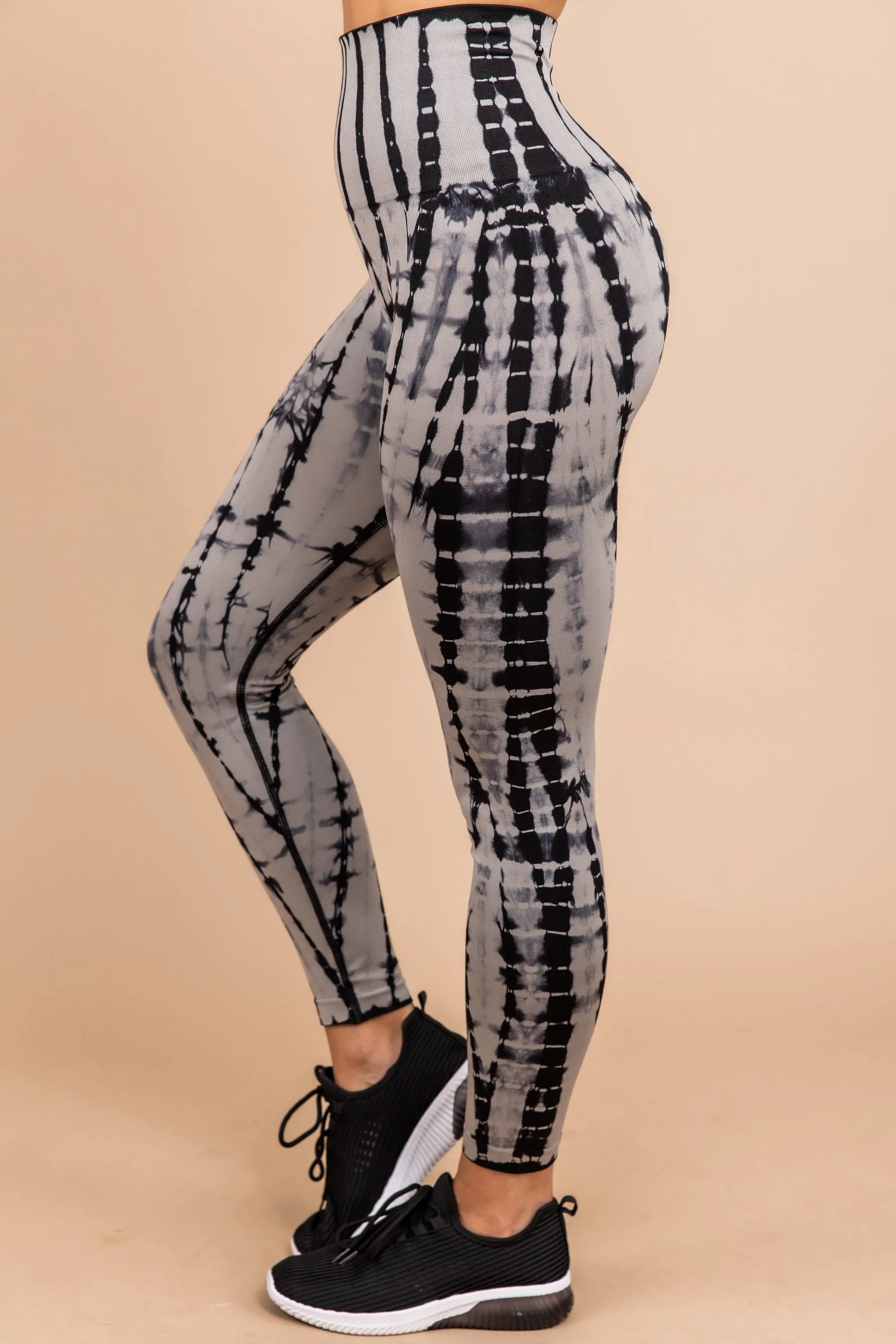 Can't Hide Black Tie Dye Leggings