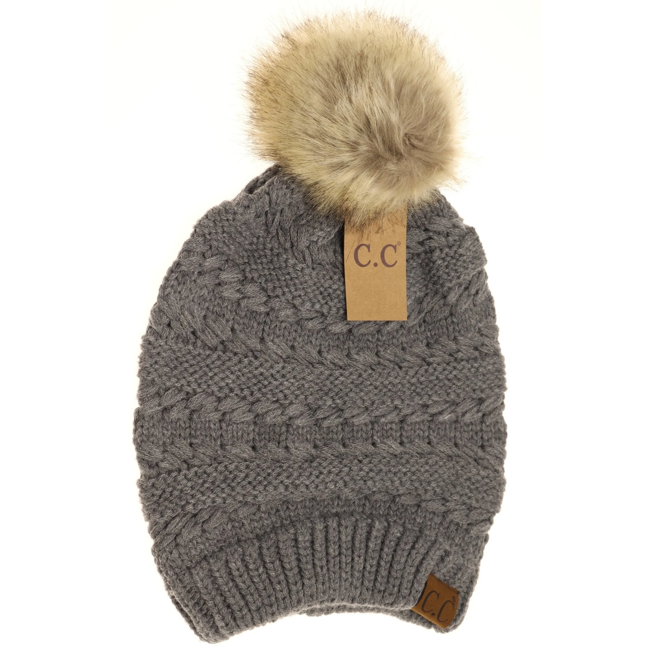 C.C Beanie Whip Stitch Slouch Beanie
