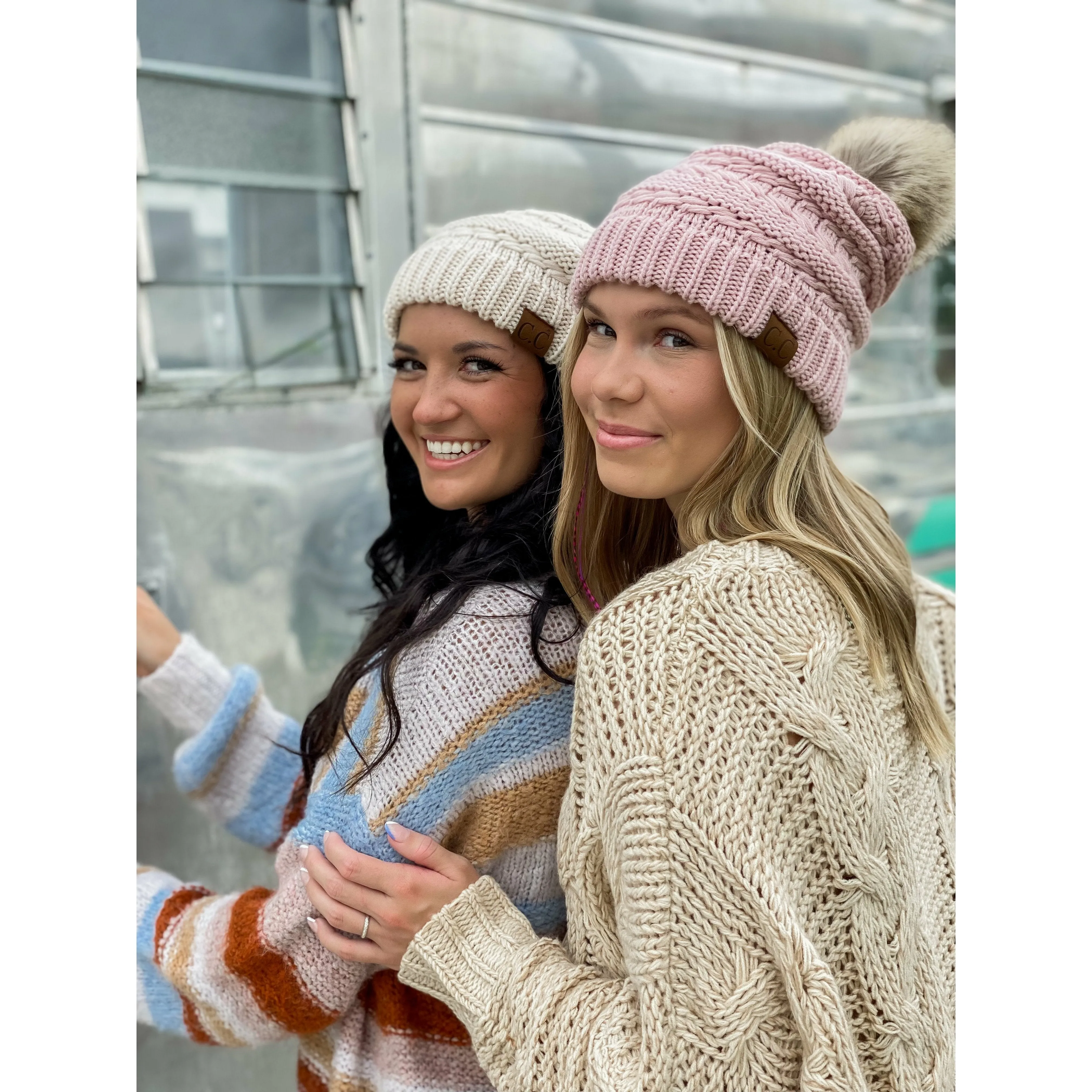 C.C Beanie Whip Stitch Slouch Beanie