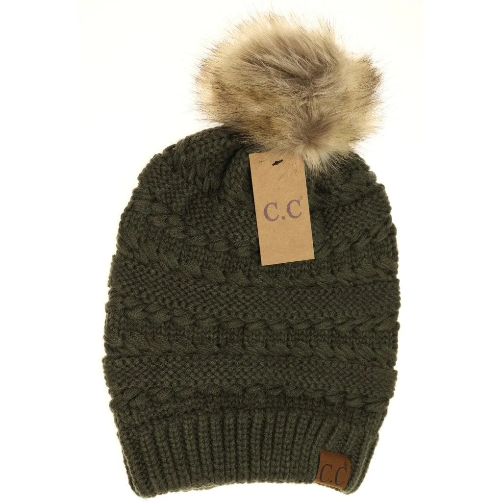 C.C Beanie Whip Stitch Slouch Beanie