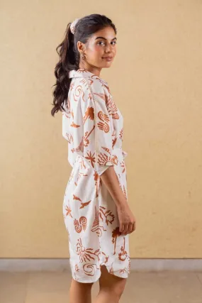 Ceres Dress - Print - Hemp Tencel