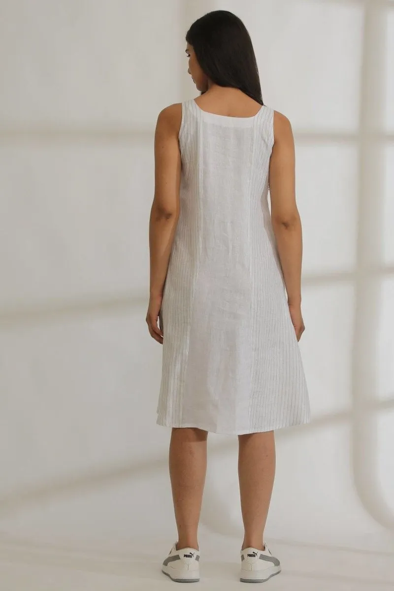 Classic Curve Striped Hemp Dress