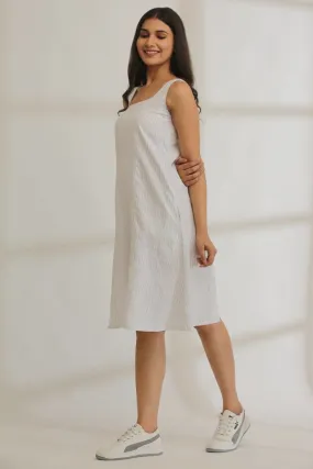 Classic Curve Striped Hemp Dress