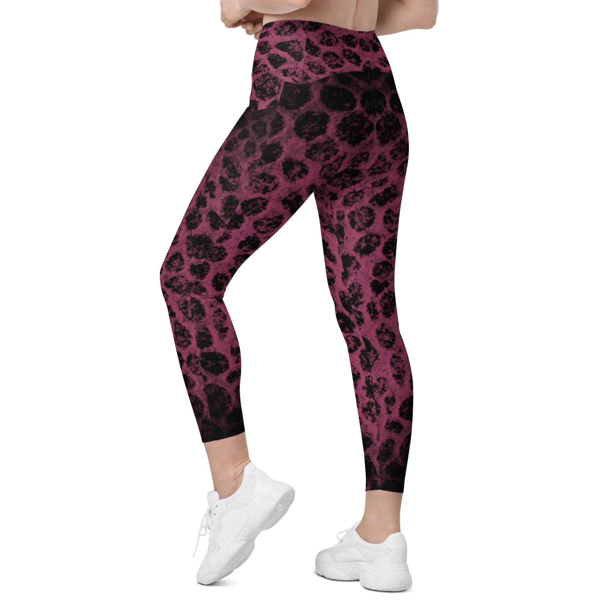 Crossover Designer Leggings with Pockets, lioness-love