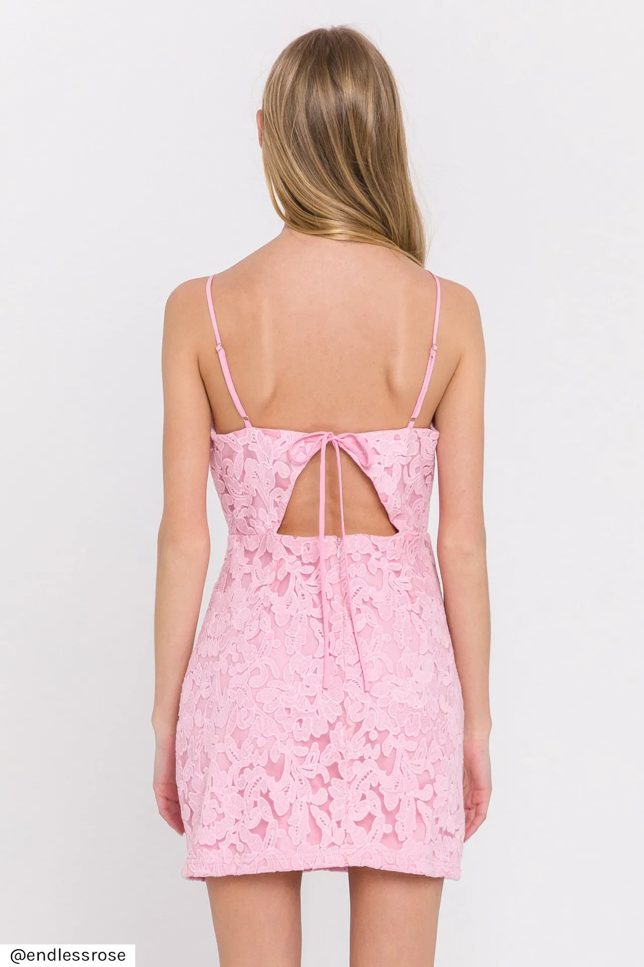 Cut-Out Back Mini Dress