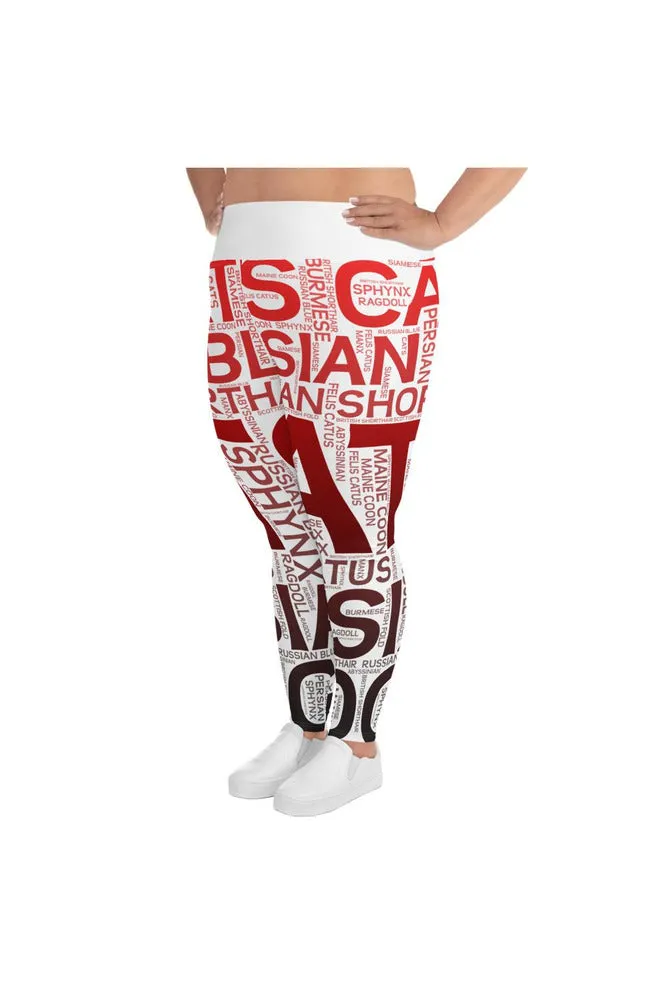Cute Cat-Lover Plus Size Leggings