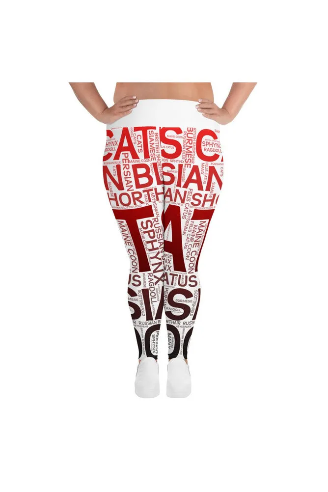 Cute Cat-Lover Plus Size Leggings