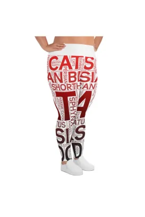 Cute Cat-Lover Plus Size Leggings