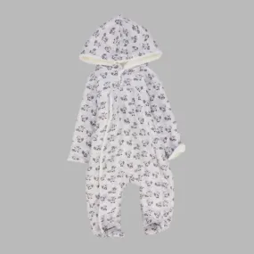 Cute Squirrel Long-Sleeved Hooded Overall
