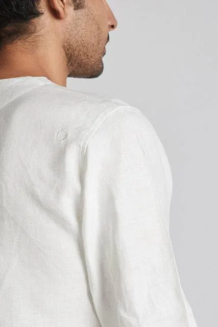 Delta Asymmetric Shirt White