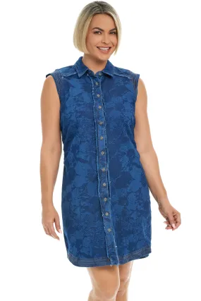 Denim Floral Dress
