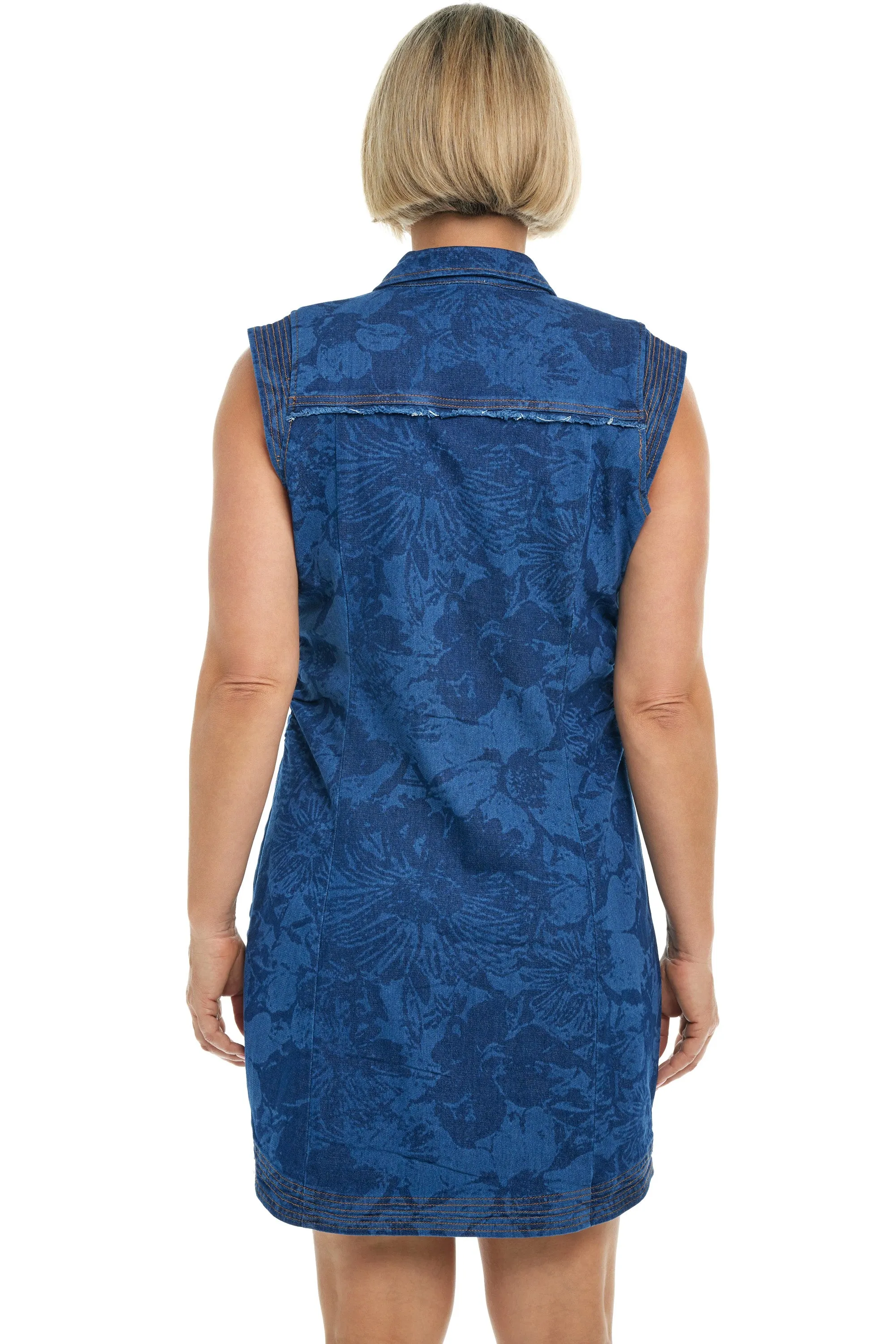 Denim Floral Dress
