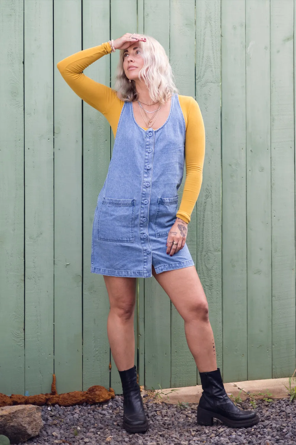 Denim Jumper Dress
