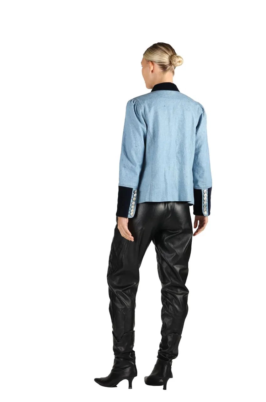 DENIM MILITARY JACKET