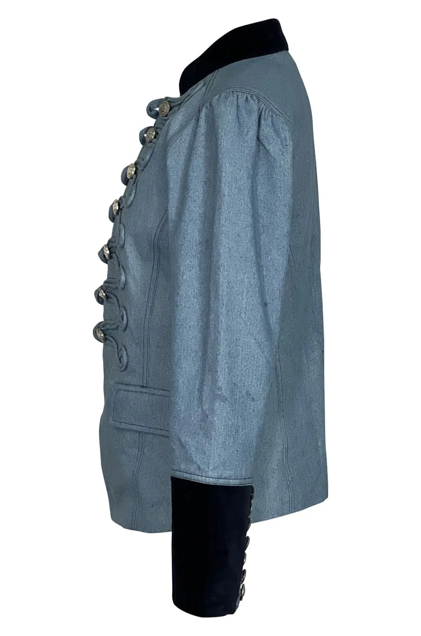 DENIM MILITARY JACKET