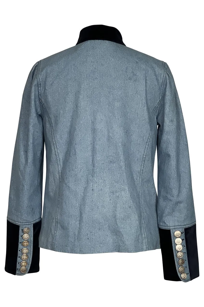 DENIM MILITARY JACKET