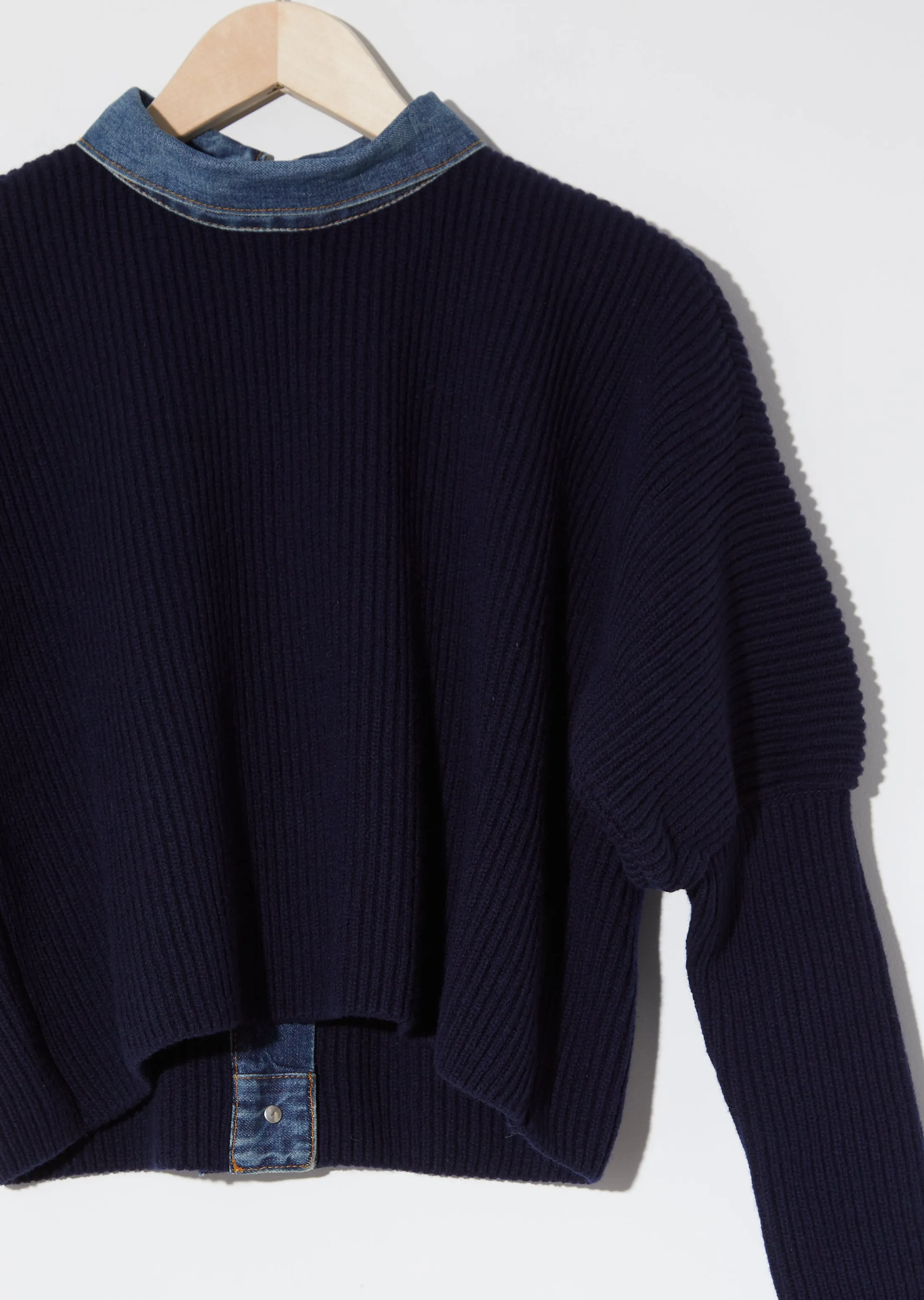 Denim Mix Pullover