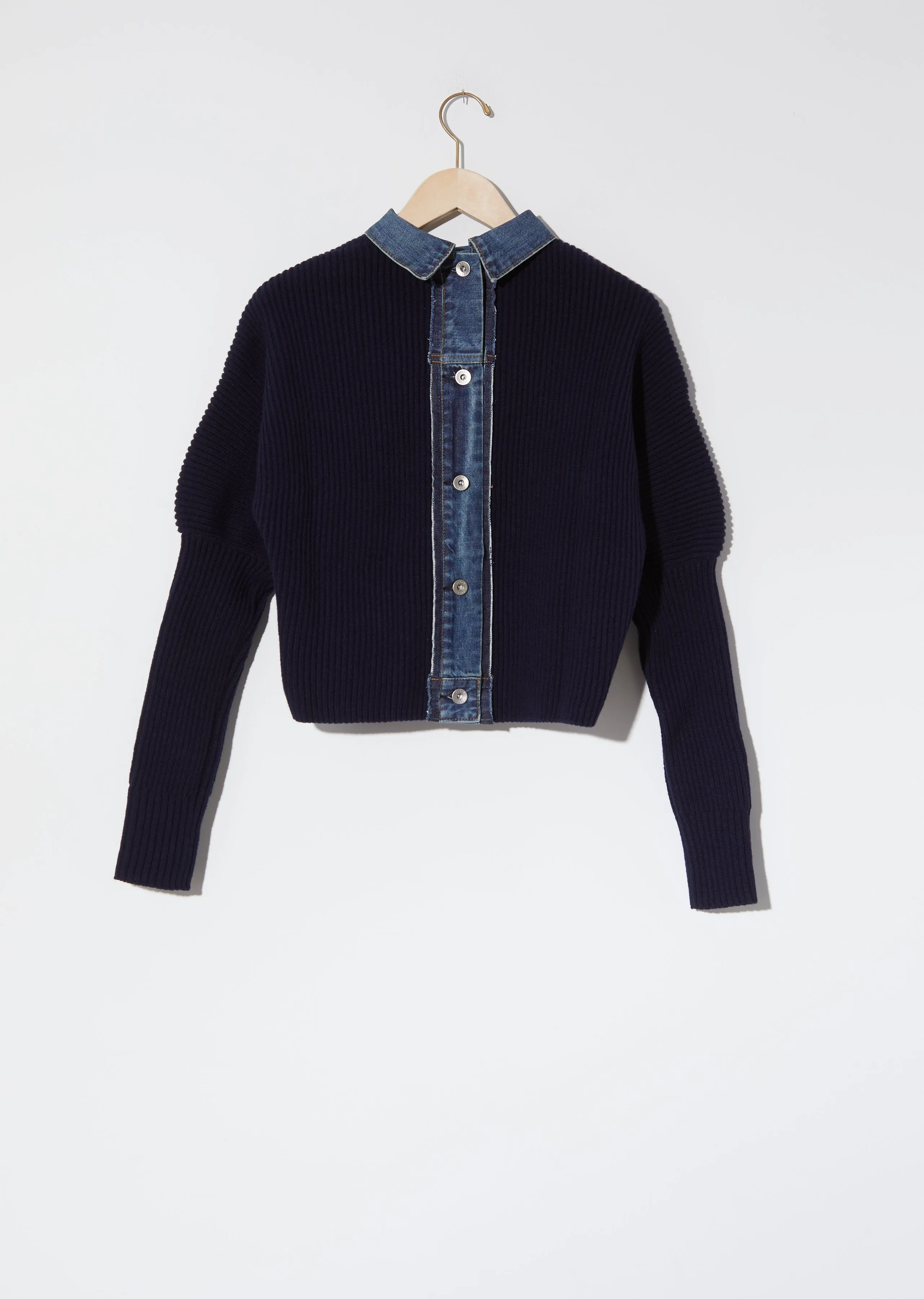 Denim Mix Pullover