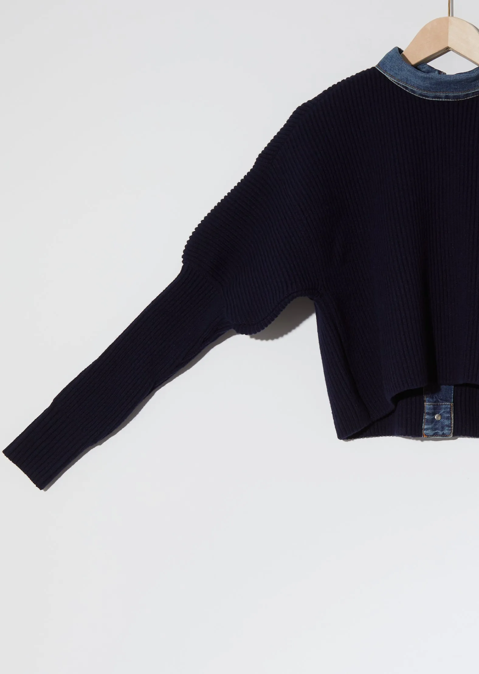 Denim Mix Pullover