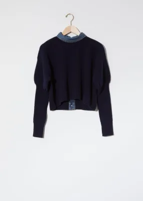 Denim Mix Pullover