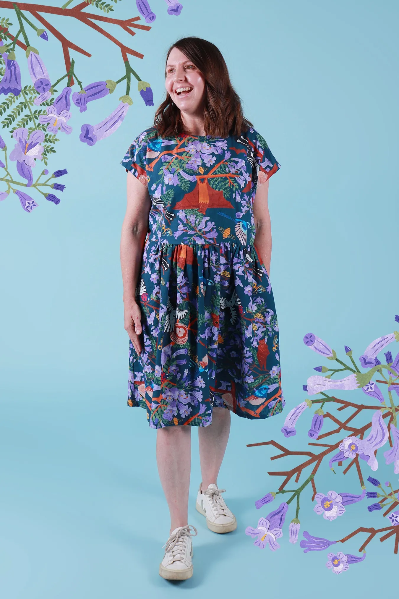 Edie Tie Back Dress Jacaranda
