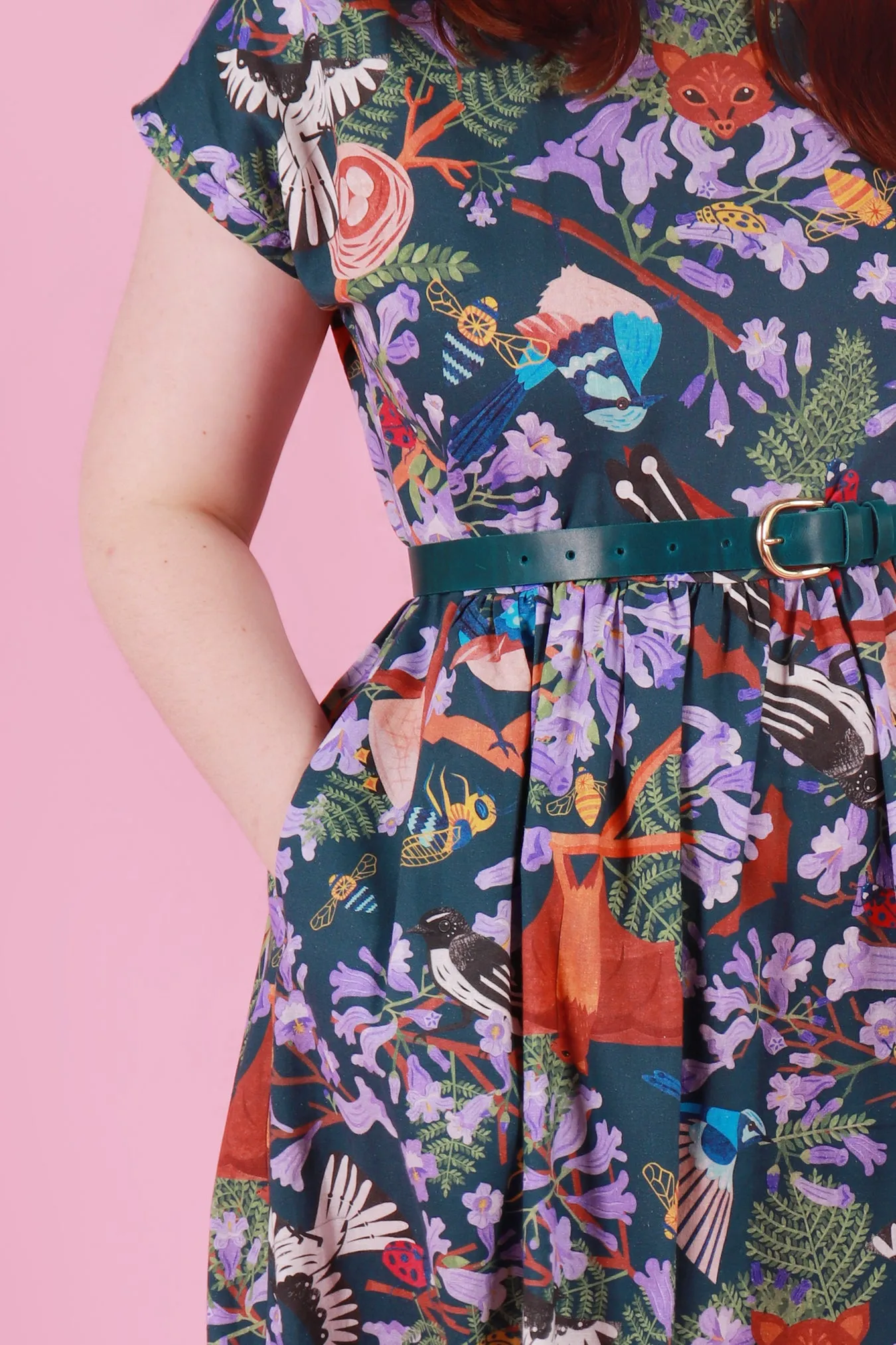 Edie Tie Back Dress Jacaranda
