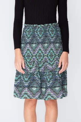 EMILY SKIRT (GREEN/MULTI) 23"