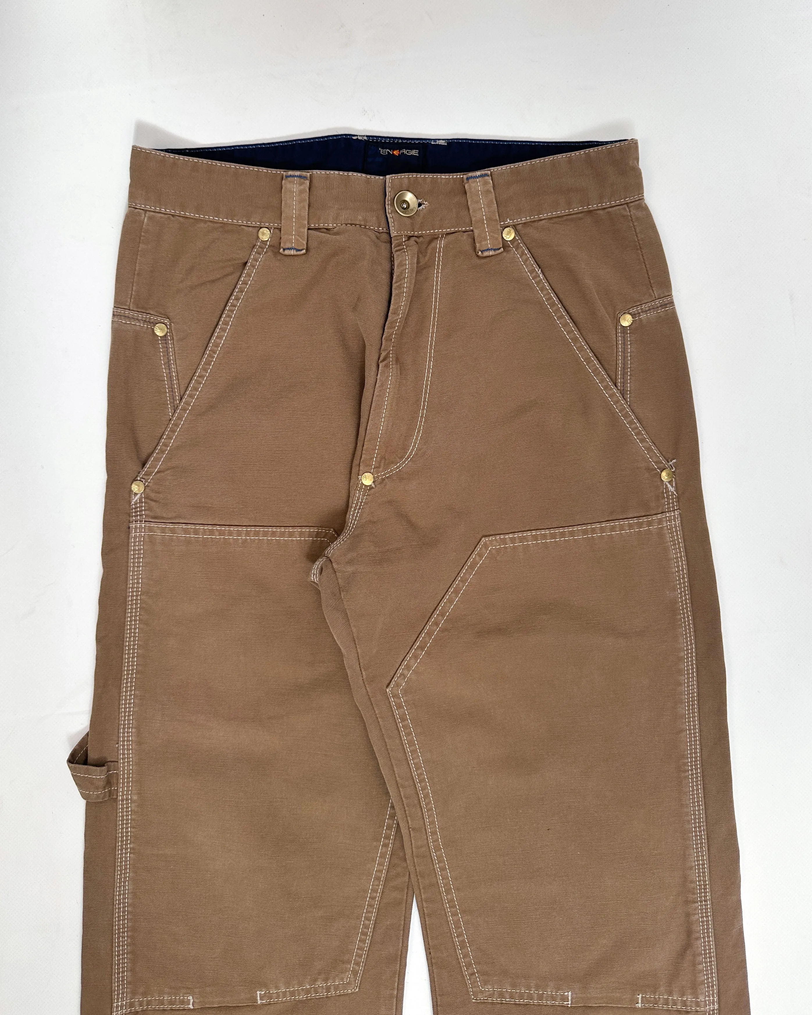 Energie Worker High Waist Brown Pants 1990's