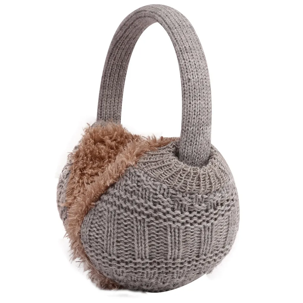 FabSeasons Grey Plain Winter Outdoor Ear Muffs