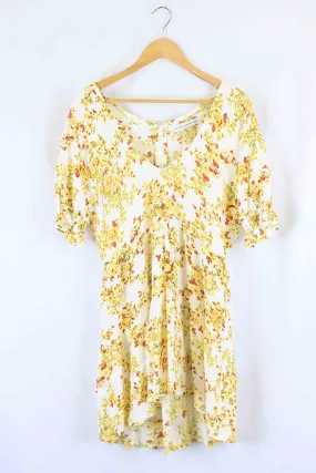 Faithfull The Brand White And Yellow Dress 10
