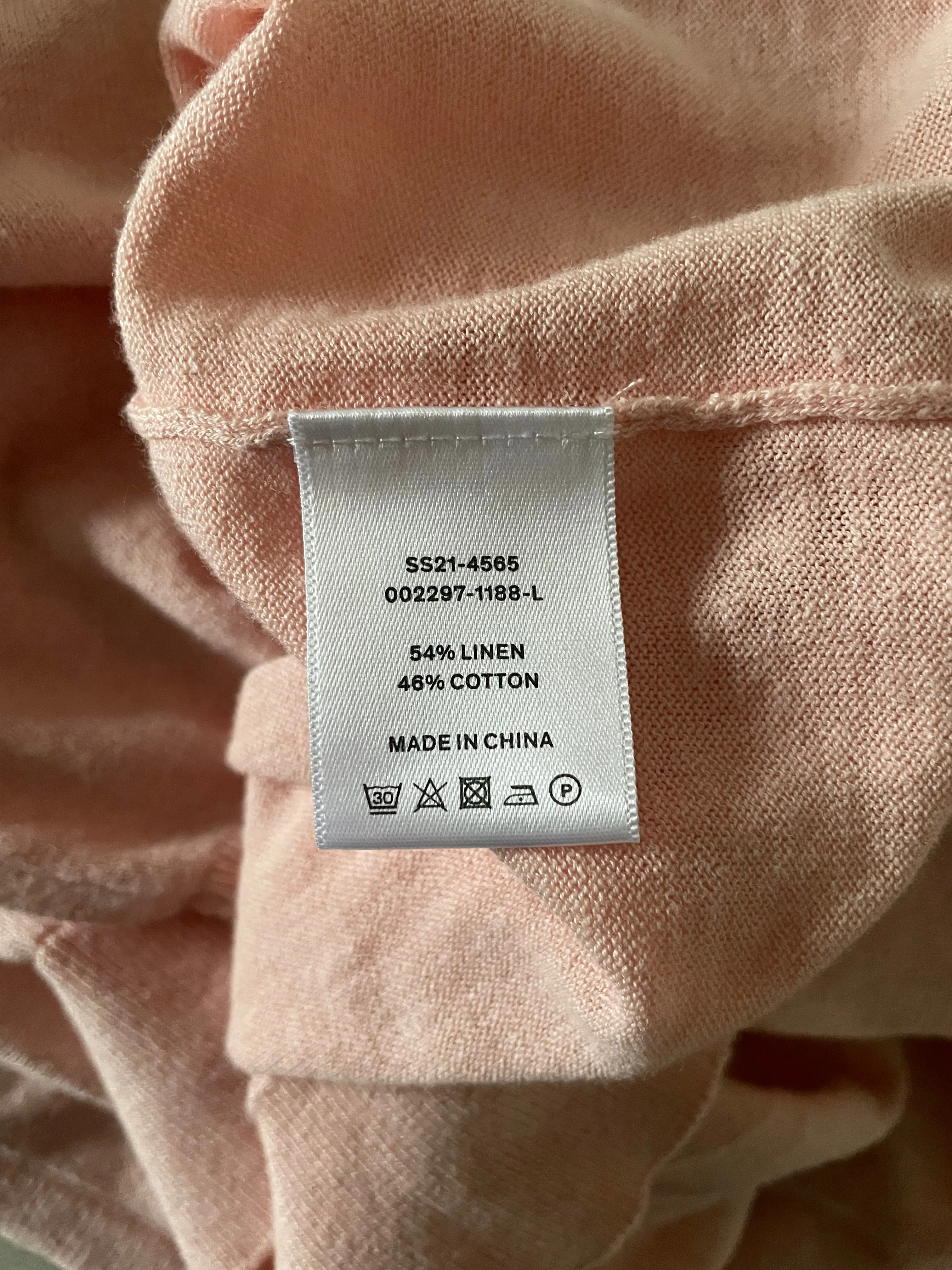 Fine Knit Baby Pink Hush Jumper - Size Large