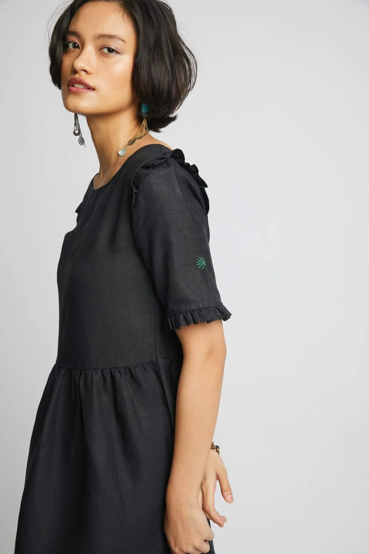 Flare Ruffled Dress