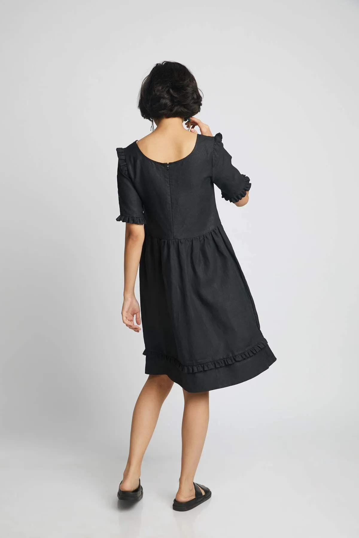 Flare Ruffled Dress