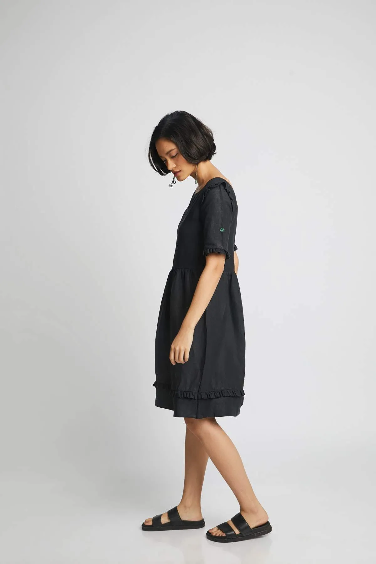 Flare Ruffled Dress