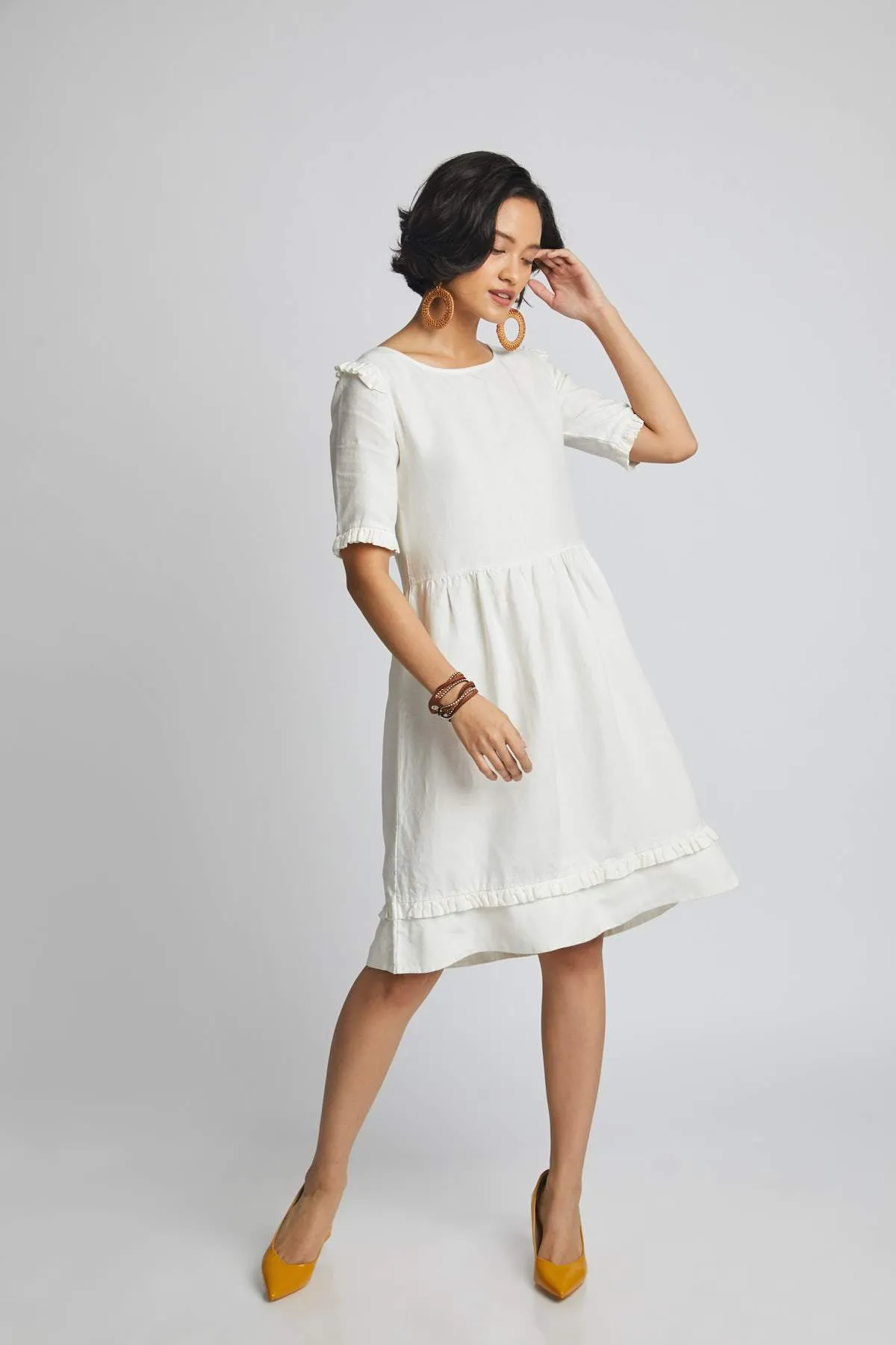 Flare Ruffled Dress