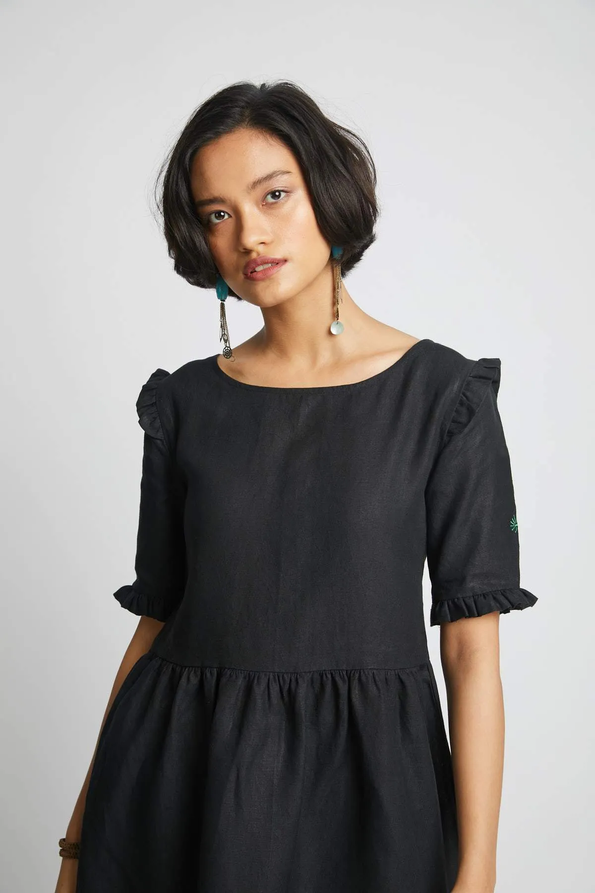 Flare Ruffled Dress