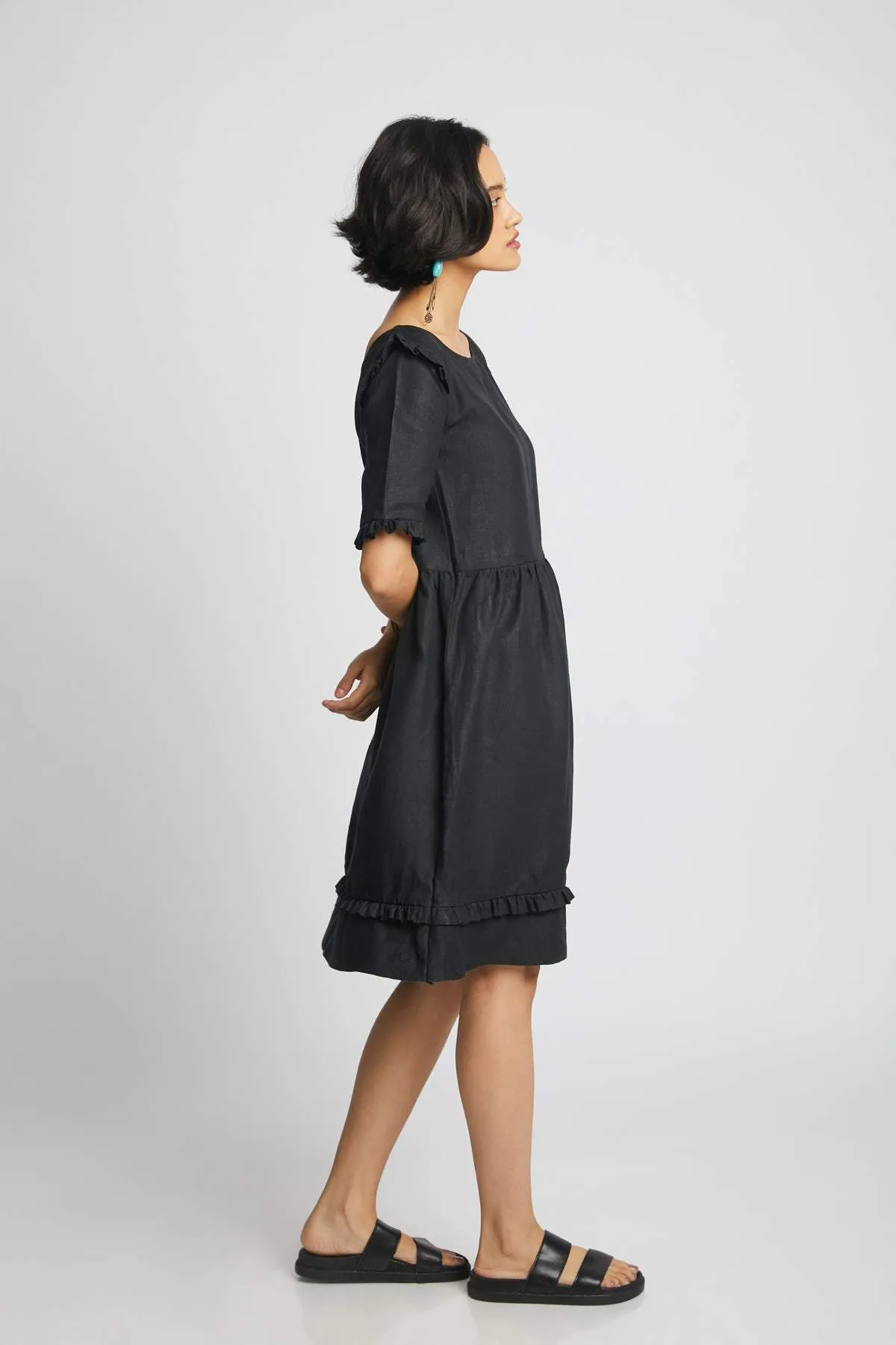 Flare Ruffled Dress