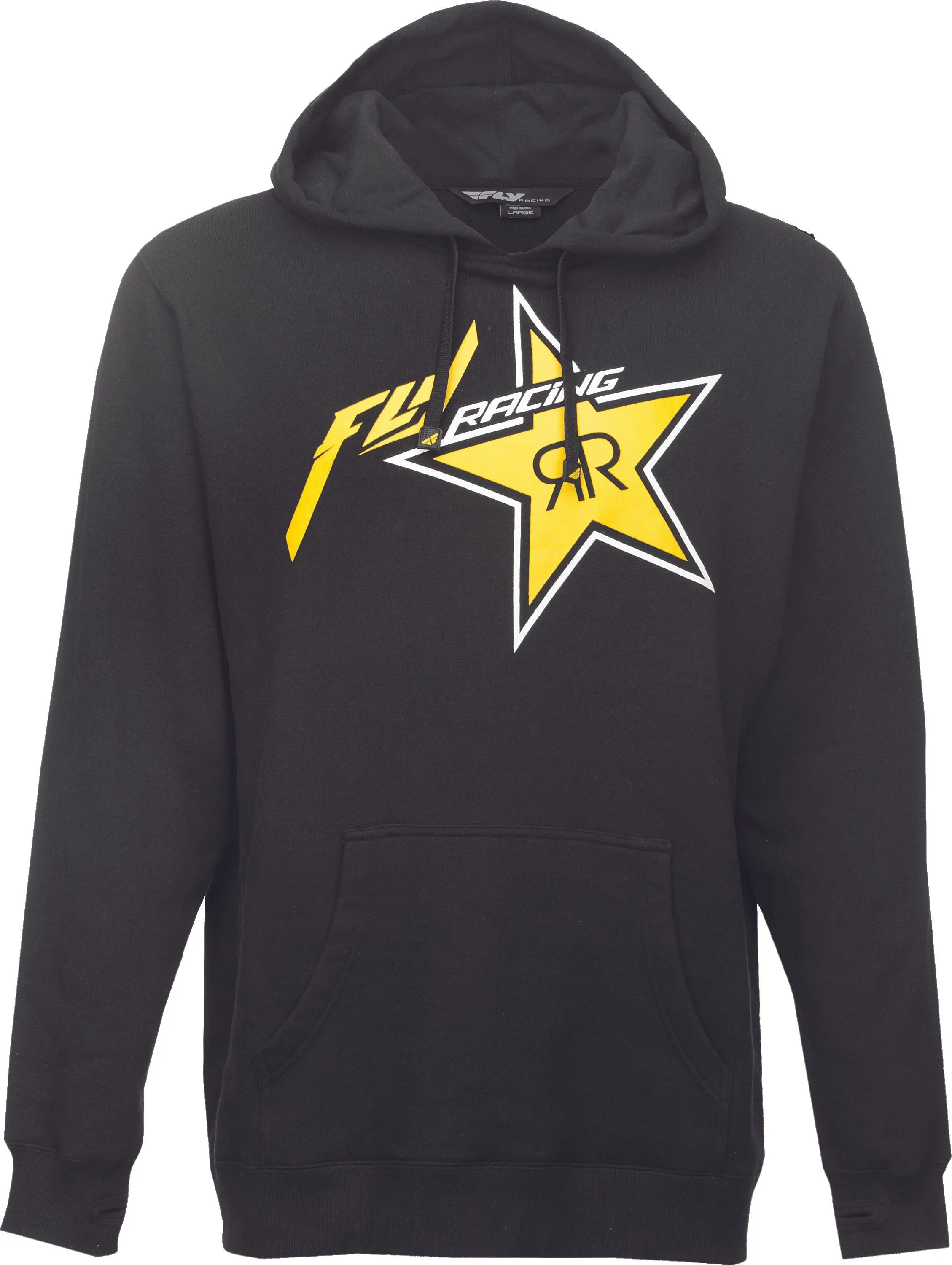 FLY RACING ROCKSTAR HOODIE BLACK/YELLOW 2X 354-62902X