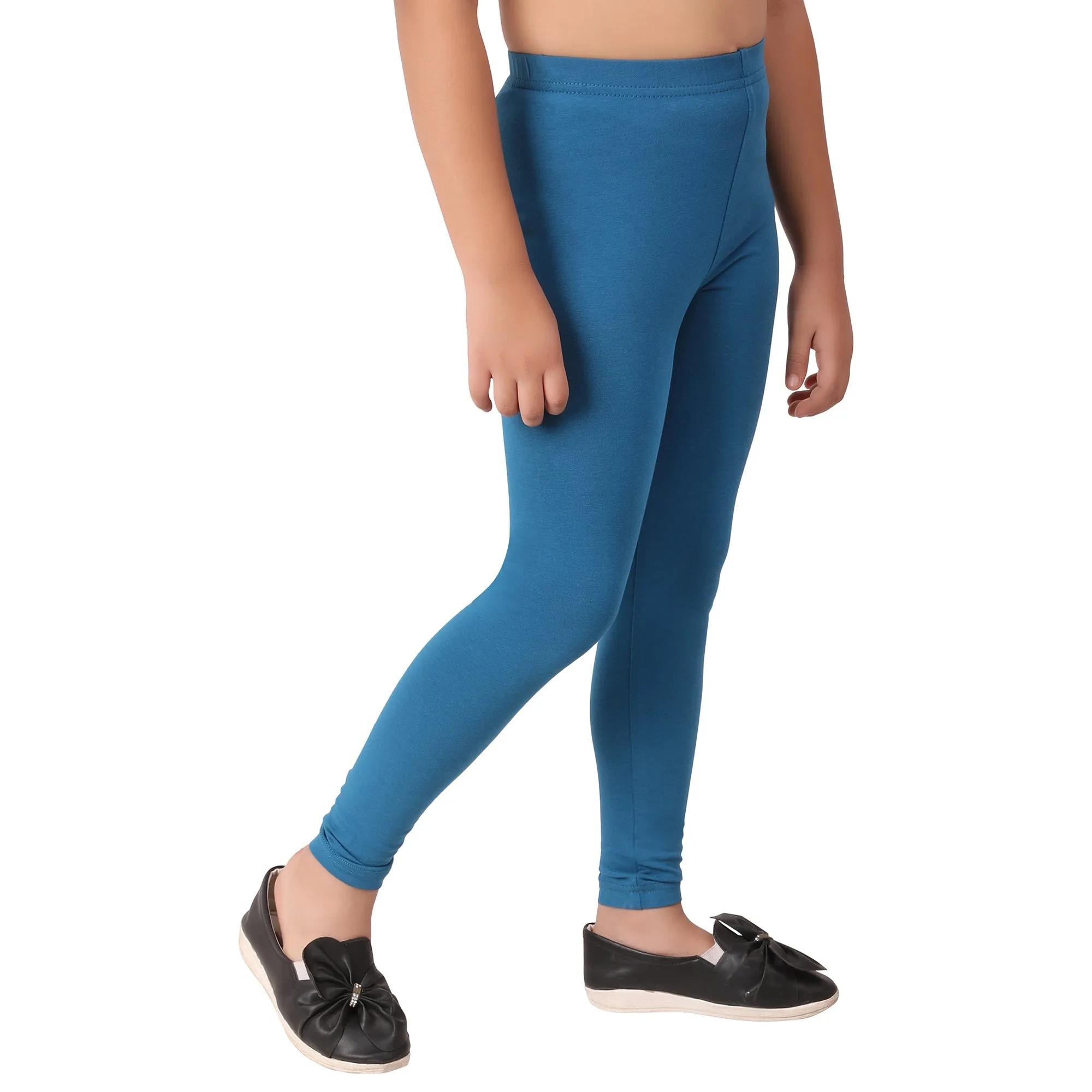 Girls Teal Regular Legging