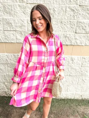 Going Out In Style Dress Pink