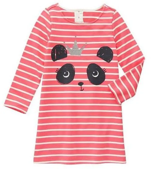 Gymboree Girls Panda Shift Dress L(10-12)