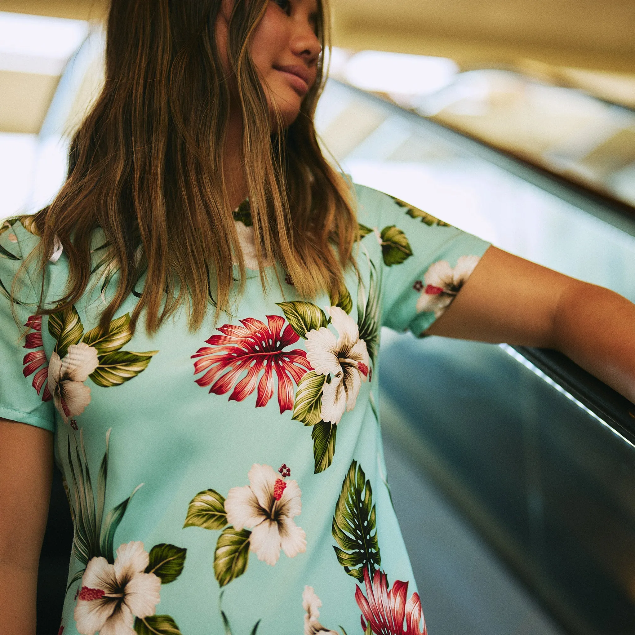 Hawaiian Floral Long Dress