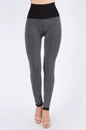 High Waist Full Length Sweater Leggings
