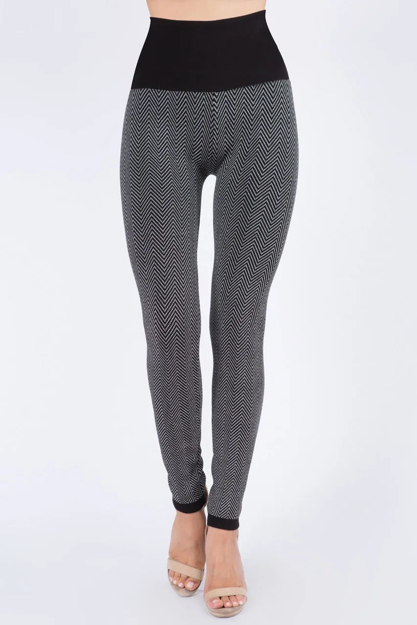 High Waist Full Length Sweater Leggings