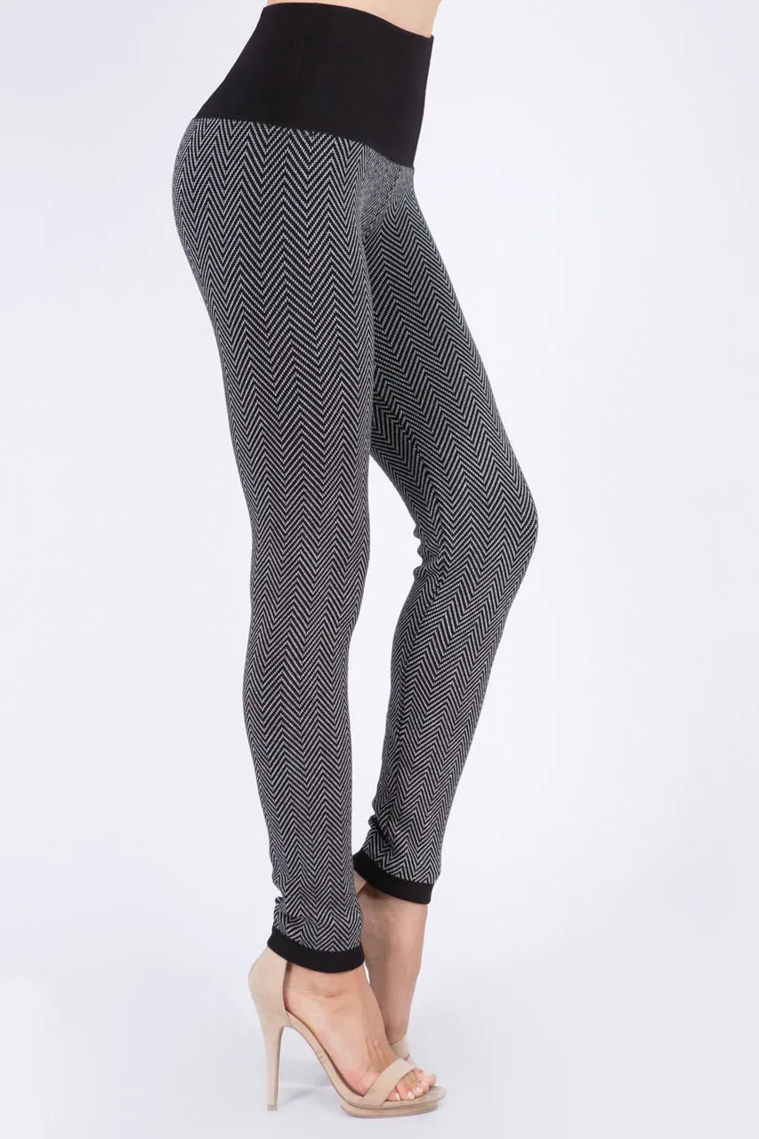 High Waist Full Length Sweater Leggings