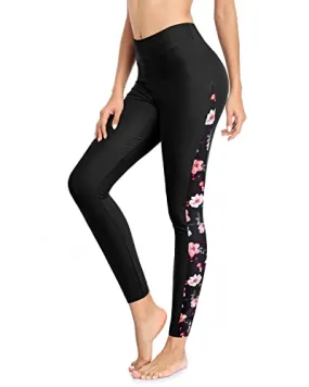 High Waisted Swim Pants Women's UPF 50  Rash Guard Swimsuit Pants