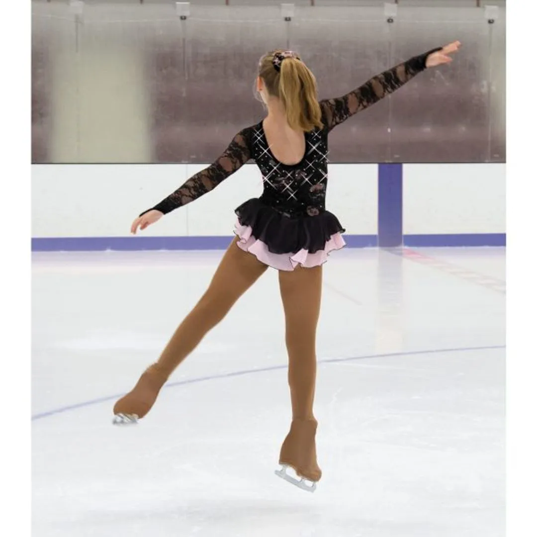 Jerry's Girl's 52 Viel of Roses Figure Skating Dress