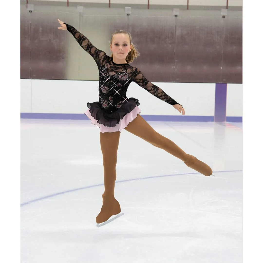 Jerry's Girl's 52 Viel of Roses Figure Skating Dress